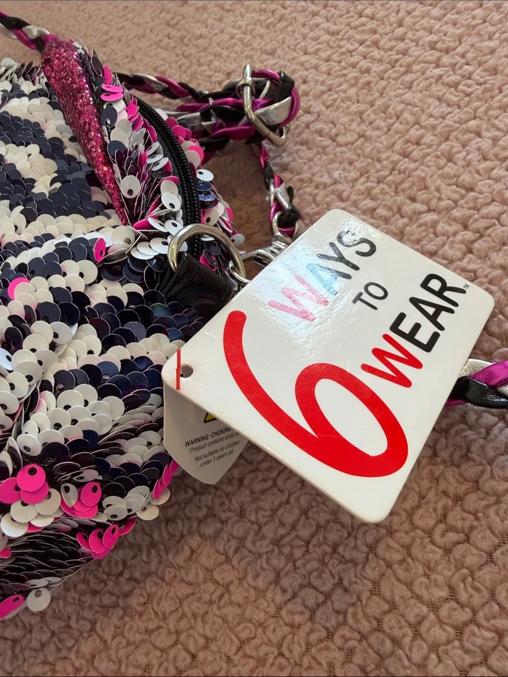 Ty Girls Sequin Animal Crossbody Bag
